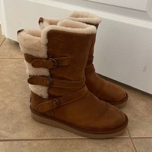 Ugg boots chestnut. Slight marks shown in last two pictures